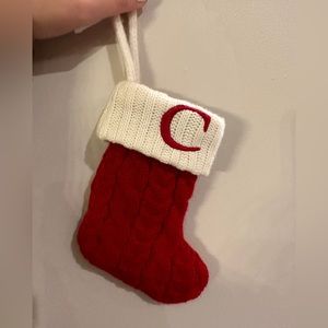 🎄2 for $24🎄 Letter C Knit Christmas Stocking